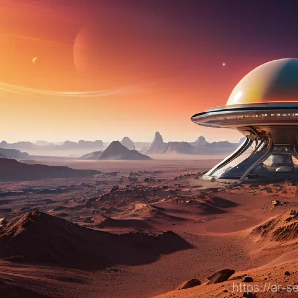 공간 AI의 고객 맞춤형 솔루션 개발 - **Prompt 1: AI-Optimized Adaptive Spacecraft on an Exoplanet** "A highly advanced, sleek spacecr...