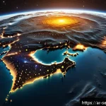 Home 18 AI 기반 공간 데이터의 시각화 기법 - A detailed 3D interactive model of a star cluster in deep space, showing thousands of stars with var...